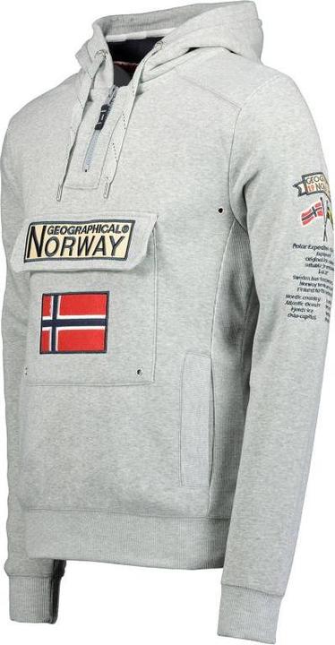Actual product image Geographical Norway 3/4 Gymclass sweatshirt 100 M WU4184H/GN B-Grey