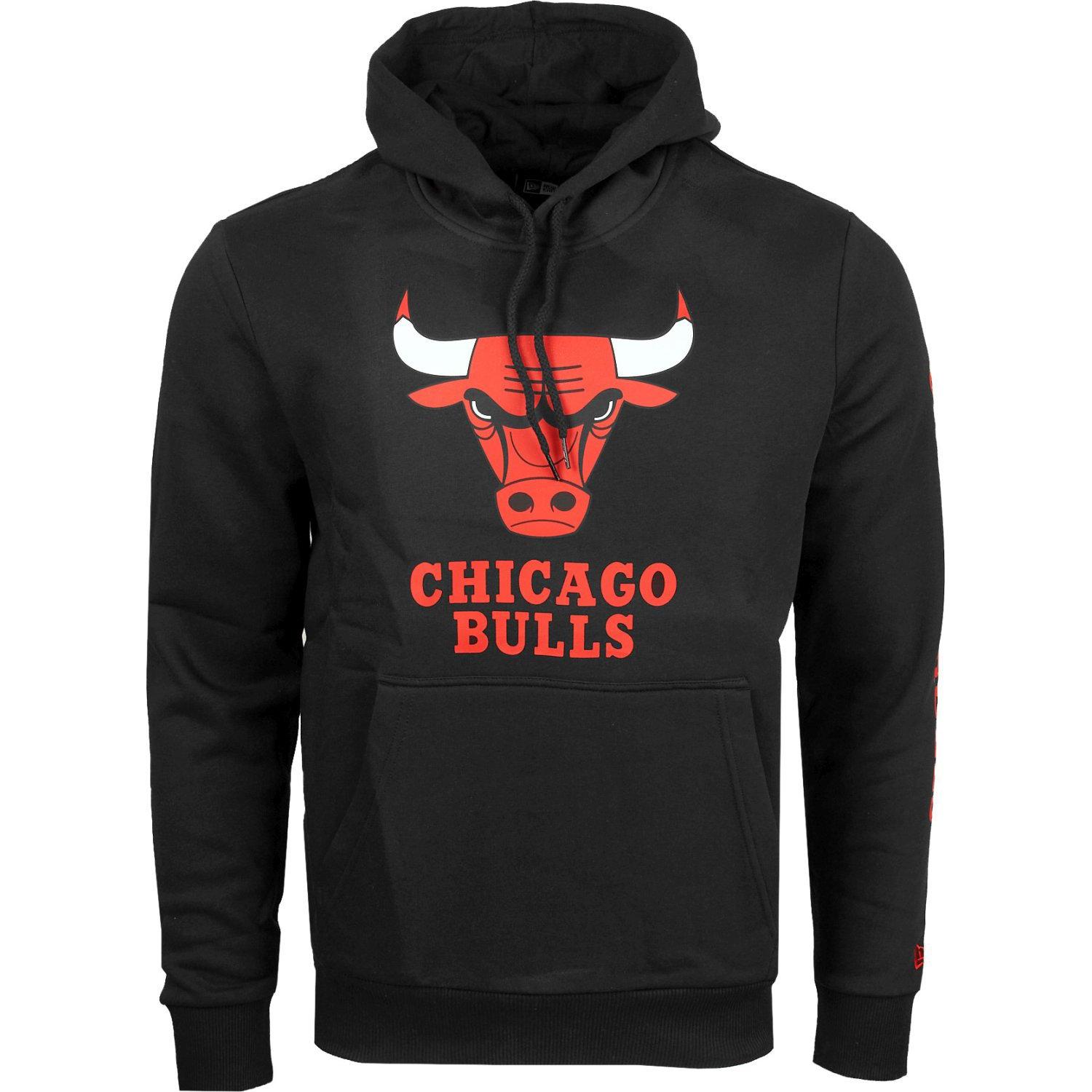 New Era, Herren, Pullover, NBA Fleece Hoody - VERTICAL Chicago Bulls - XXL, Schwarz, (XXL)