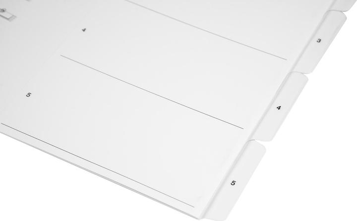 Actual product image Biella Register cardboard A4 1-5, 4hole
