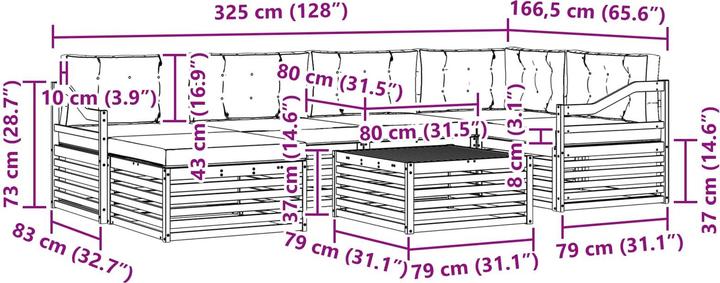 Produktbild vidaXL Outdoor-Sofa