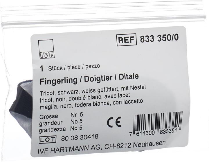 Produktbild IVF Hartmann Fingerling Tricot Grösse 5 schwarz (5)