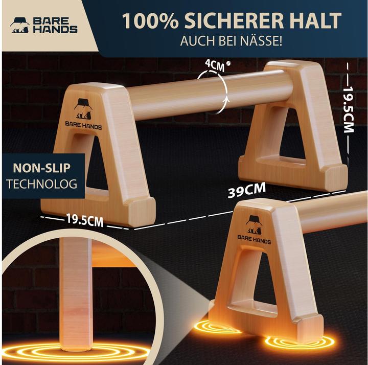 Produktbild Bare Hands Liegestützgriffe Gr. XL