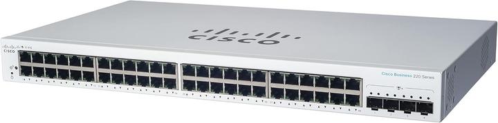 Produktbild Cisco CBS220-48FP-4X managed Layer2 Switch: - 48x10/100/1000 Base-T (RJ45) + 4x10GE SFP+ Uplink Por (48 Ports)