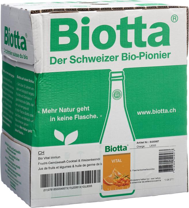 Actual product image Biotta Vital immune (6 x 50 cl)