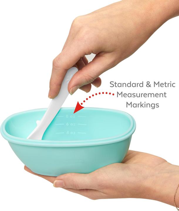 Actual product image Skiphop Easy Serve rice bowl with spoon light green