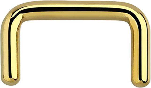 Immagine prodotto Star Piercing Anello per setto U placcato oro (senza ottone, Acciaio chirurgico 316L)