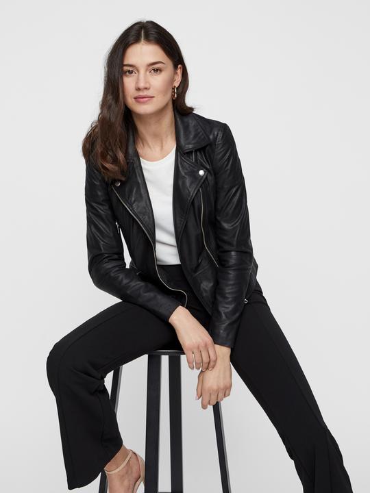 Actual product image Yas YASSOPHIE leather biker jacket (M)
