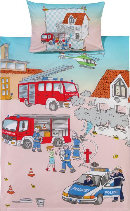 Immagine prodotto Erwin Müller Biancheria da letto per bambini "Polizia e Vigili del Fuoco