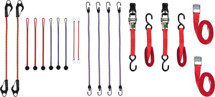 Perel Lashing straps and luggage tensioning set