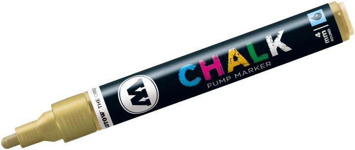 Actual product image Molotow Window marker Pump Marker Chalk refillable 4mm metallic gold (Gold, 4 mm, 1 x)