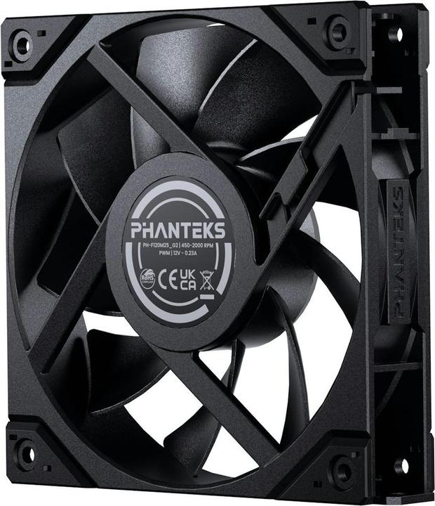 Produktbild Phanteks M25 Gen2 PWM Lüfter - 120mm, schwarz (120 mm, 1x)