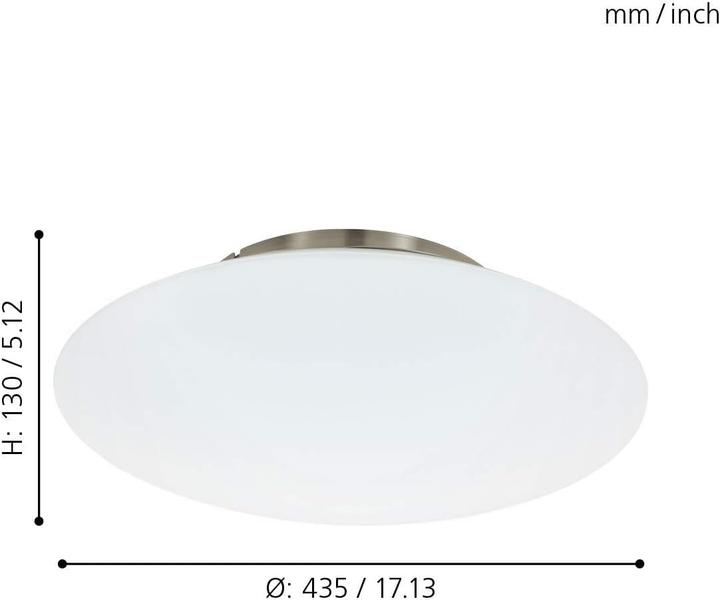 Produktbild EGLO FRATTINA-C Hängel. nickel-matt/weiss (3400 lm)