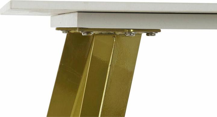 Actual product image DKD Home Decor Console White Golden Metal Ceramic 60 x 60 x 48 cm (60 x 60 x 48 cm)