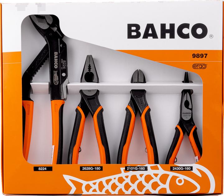Bahco ERGO Mehrzweckzangen-Satz - 4-teilig (250 mm)