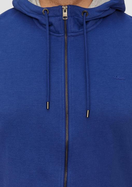 Produktbild s.Oliver Sweatshirt Jacke Sweatshirt-Jacke mit Kapuze und Logo (XXL)