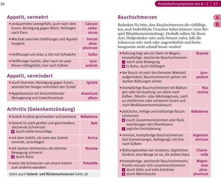 Valeurs nutritives et ingrédients Homöopathie (Allemand, Sven Summer, 2015)