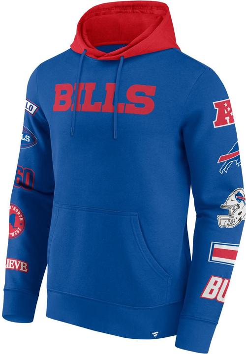 Immagine prodotto Fanatics Felpa con cappuccio con stampa sulle maniche dei Buffalo Bills NFL - XXL (XXL)