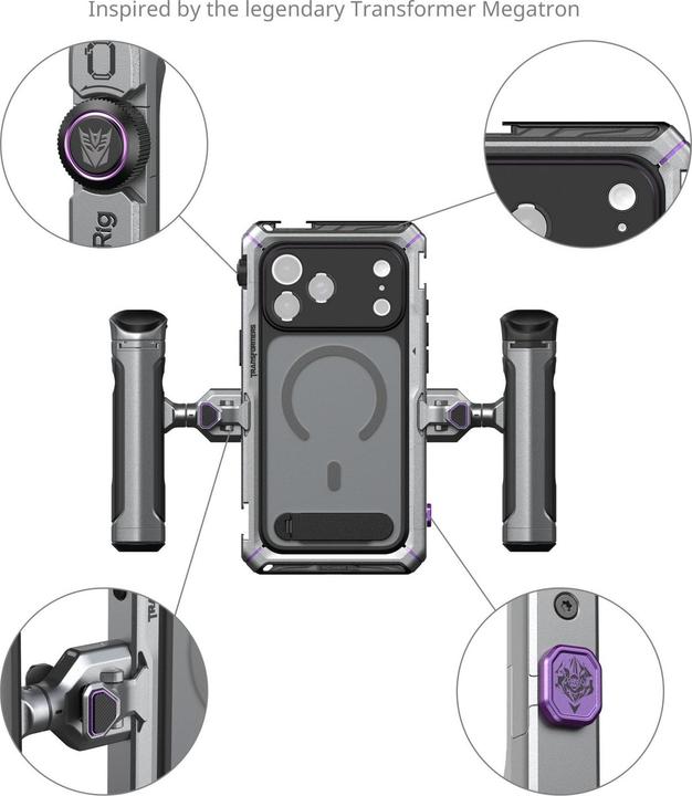 Actual product image SmallRig 5584 Megatron Edition Mobile Dual Handheld Kit for iPhone 17 Pro Max