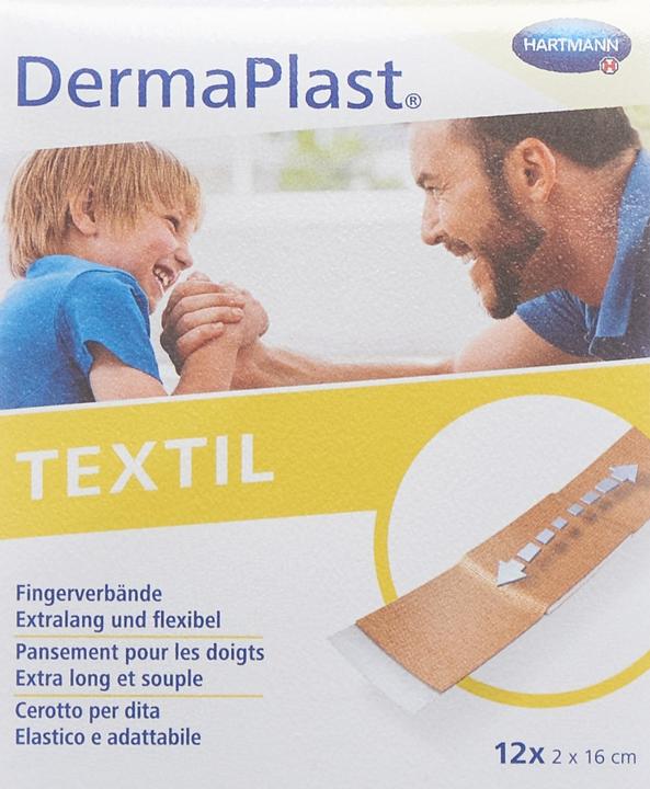 Actual product image DermaPlast Textile plaster (12x)