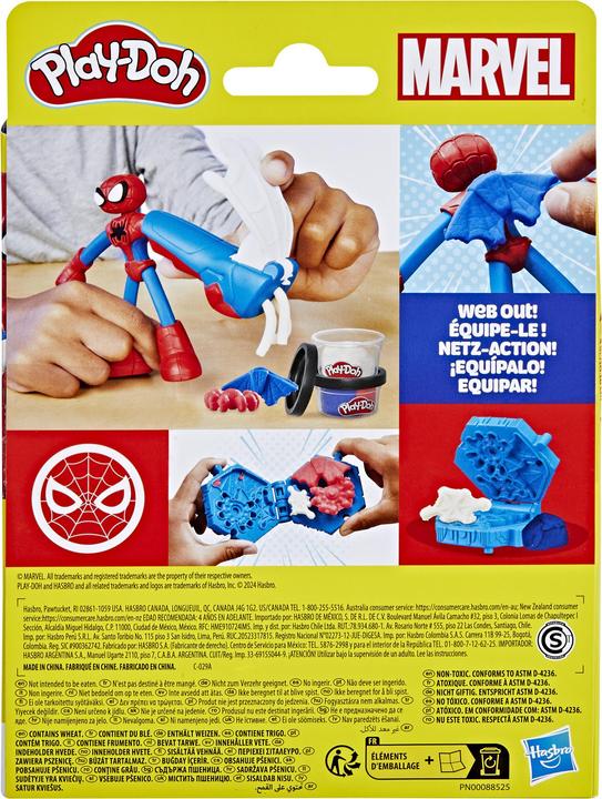 Actual product image Play-Doh Marvel Spider playset with action figure