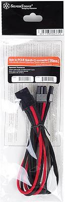 Image du produit Silverstone Câble PCIe 8 broches vers PCIe 6+2 broches