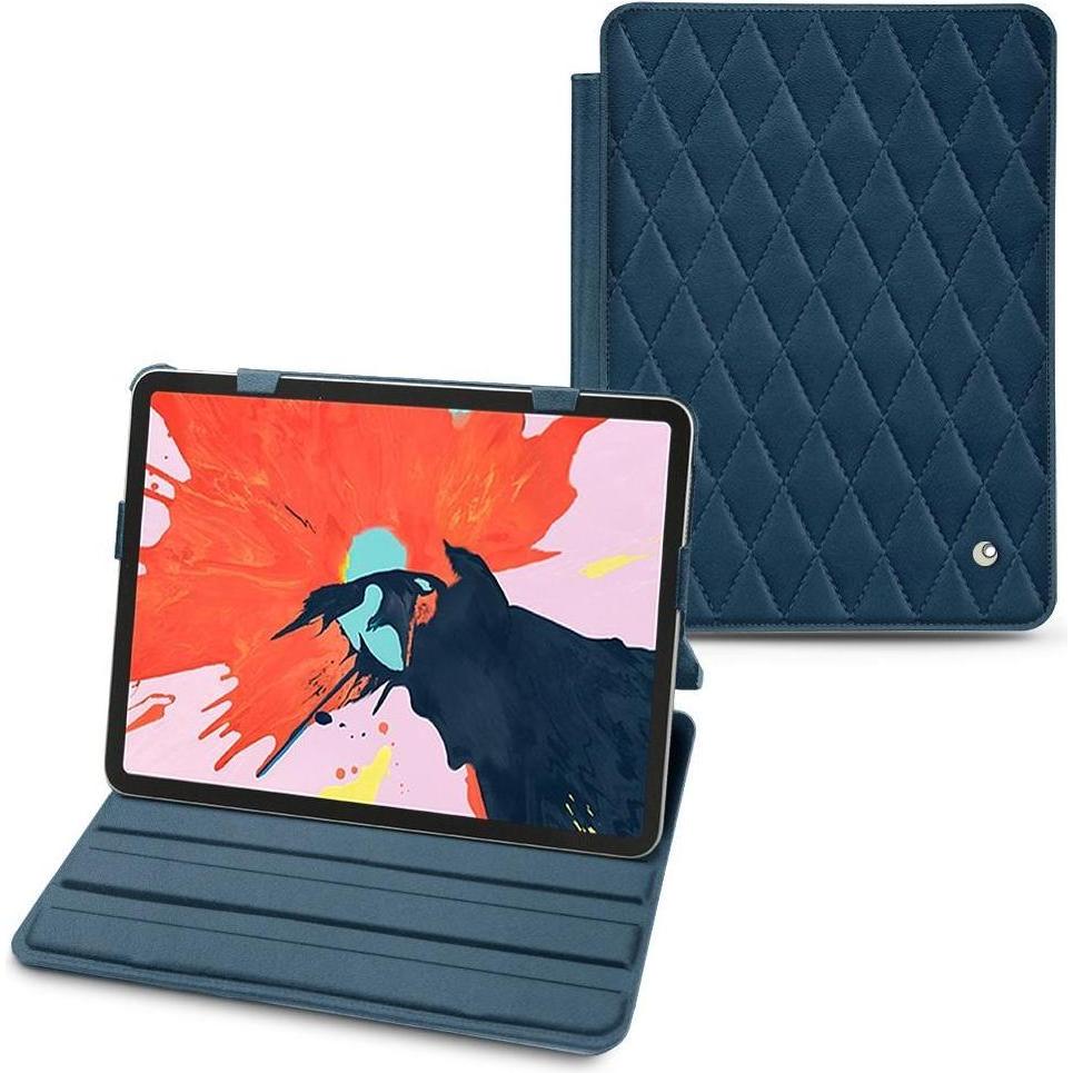 Noreve Lederschutzhülle horizontal (iPad Pro 11 2018 (1. Gen)), Tablet Hülle, Blau
