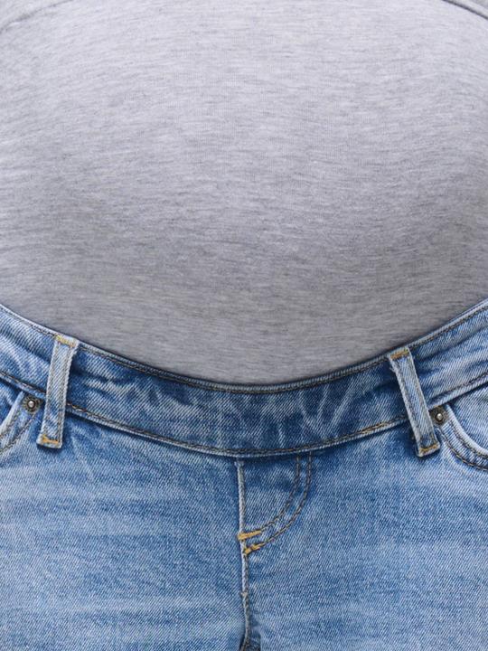 Actual product image Only Maternity OLMJUICY Hohe Taille Gerade geschnitten Jeans Jeans mit weitem Bein (30)