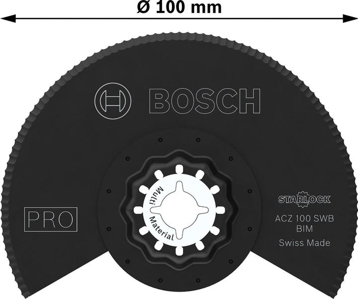 Image du produit Bosch Professional Zubehör Lame PRO ACZ 100 SWB pour outils multifonctions, 100 mm