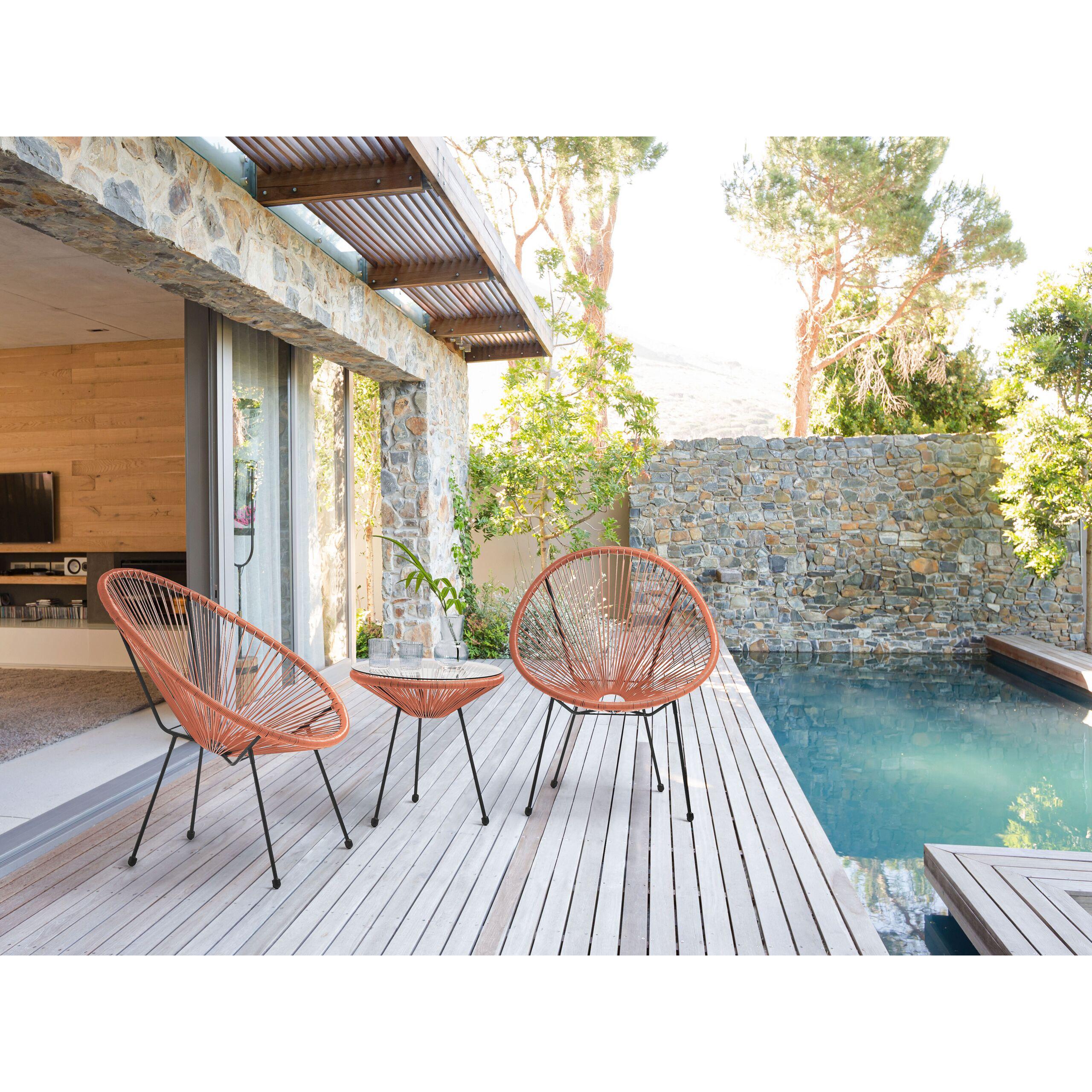 Thumbnail - Beliani, Gartentisch + Balkontisch, Acapulco (70 cm)
