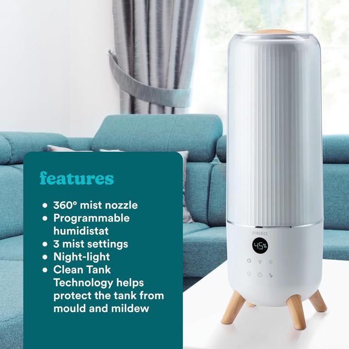 Actual product image Homedics totalcomfortŽ deluxe ultrasonic humidifi (39.50 m²)