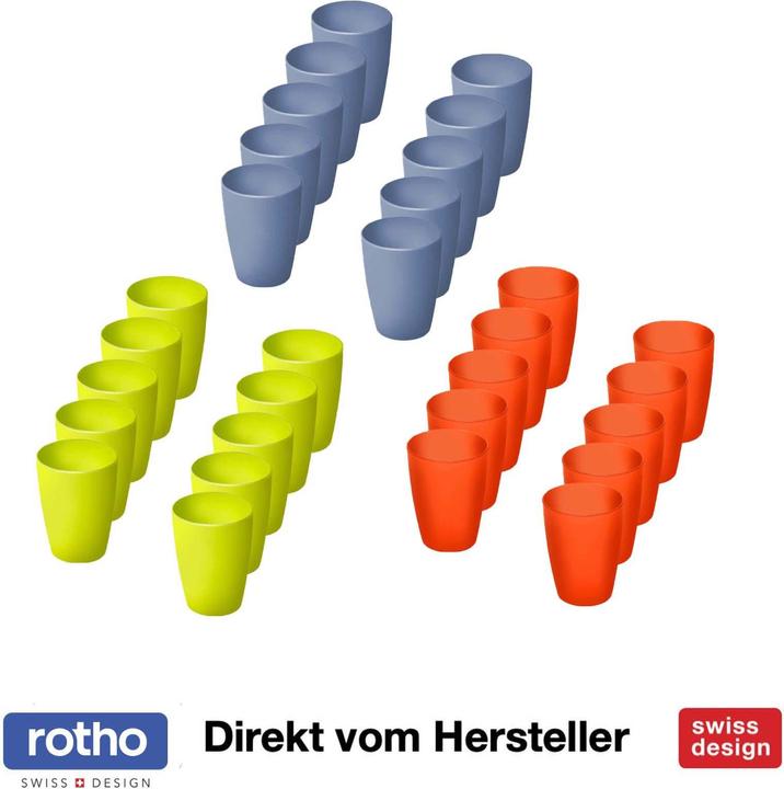 Produktbild Rotho 10er-Set Trinkbecher 0.25 l CARUBA