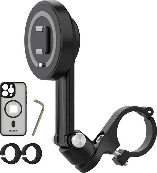 Actual product image Telesin steering wheel mount for iPhone 15 Pro Max