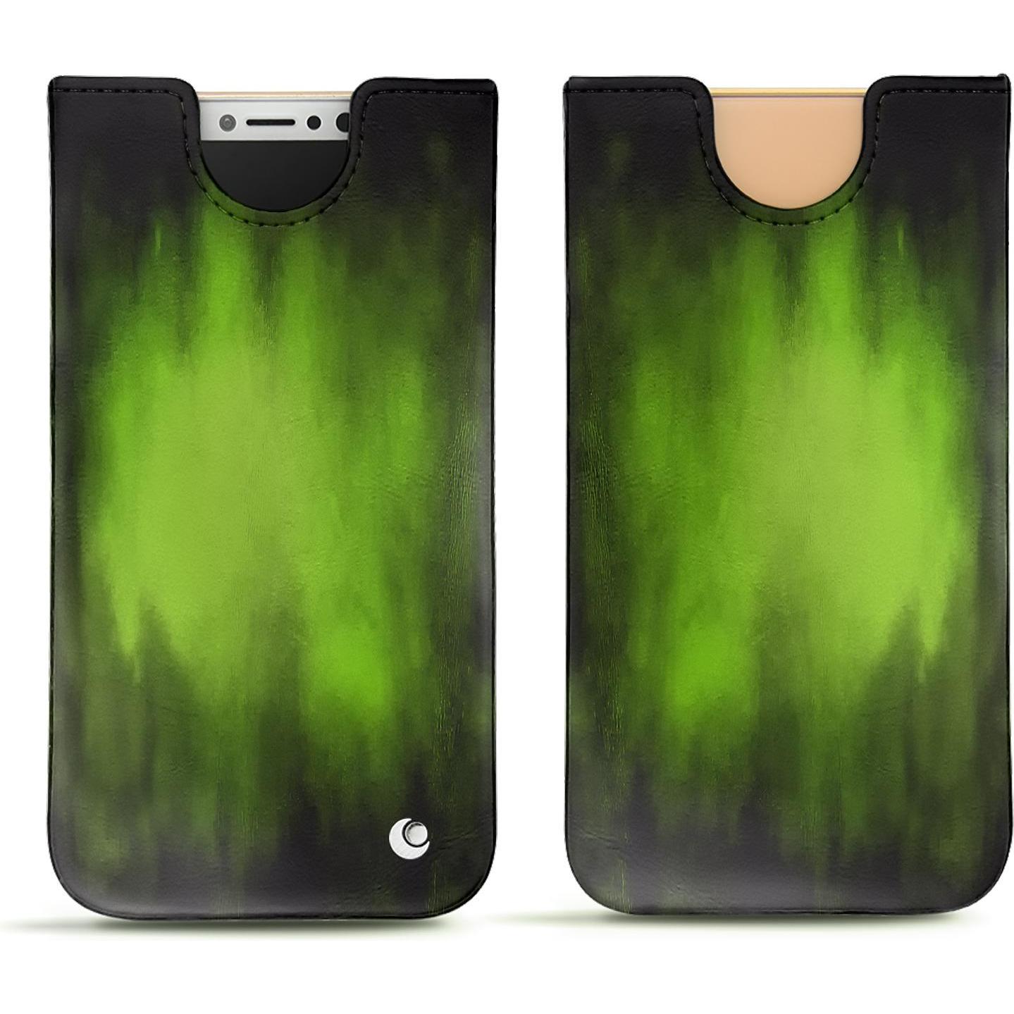 Thumbnail - Noreve Lederschutzhülle (Apple iPhone X), Smartphone Hülle, Grün