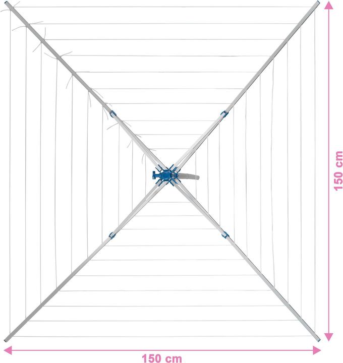 Image du produit tectake Séchoir à linge (40 m)