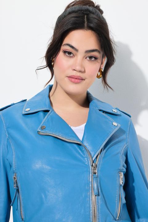 Produktbild Angel of Style Leder-Bikerjacke, echtes Leder, Farbe, Langarm (54)