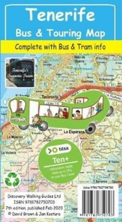 Actual product image Tenerife Bus & Touring Map