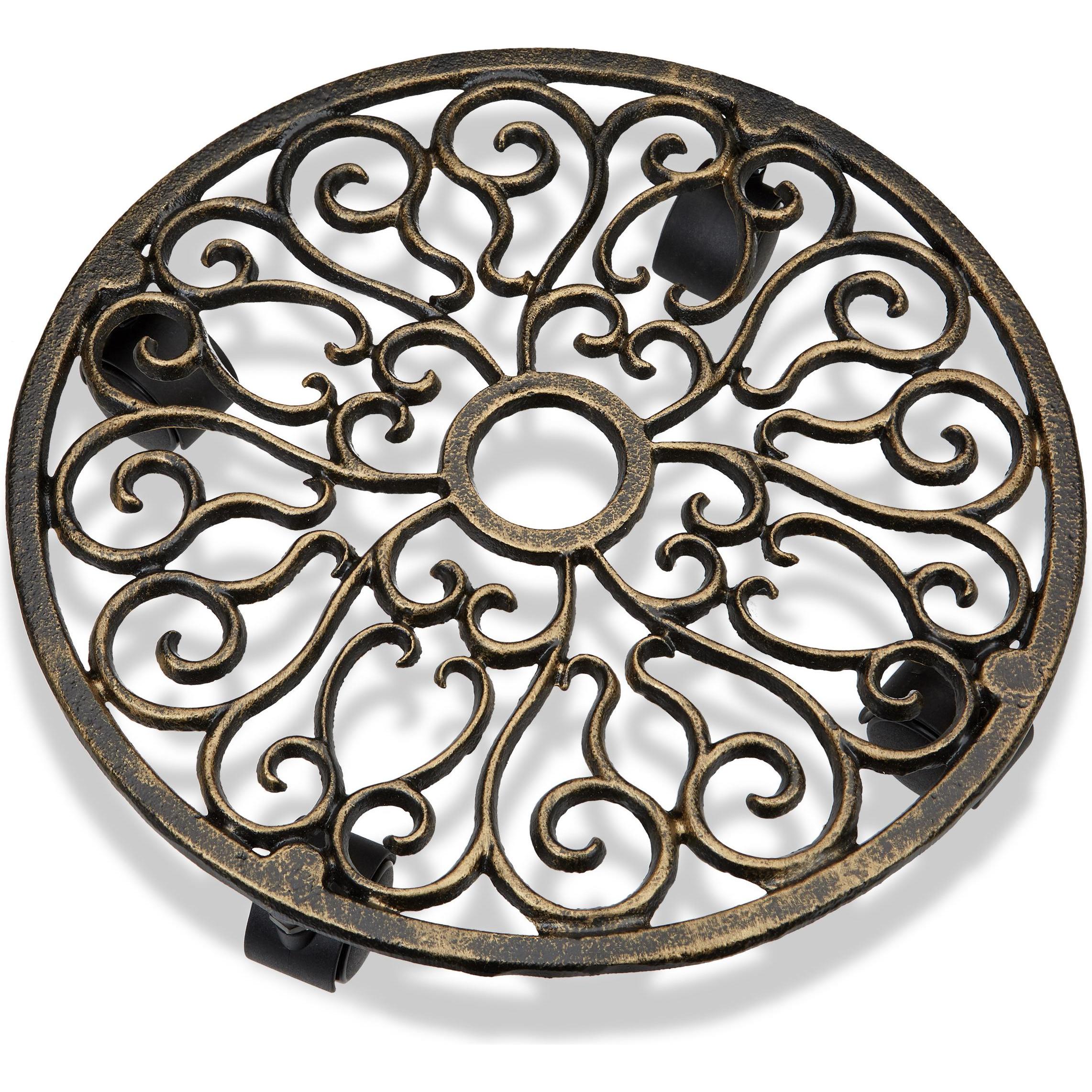 Thumbnail - Relaxdays, Pflanzenständer + Blumentreppe, Pflanzenroller