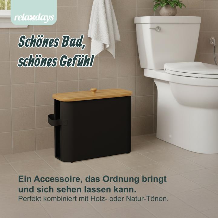 Actual product image Relaxdays Toilet roll storage