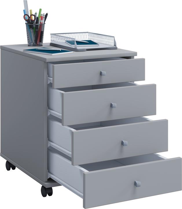 Actual product image VCM Wooden office cabinet mobile pedestal Lona with drawer (42 x 50 x 57 cm)