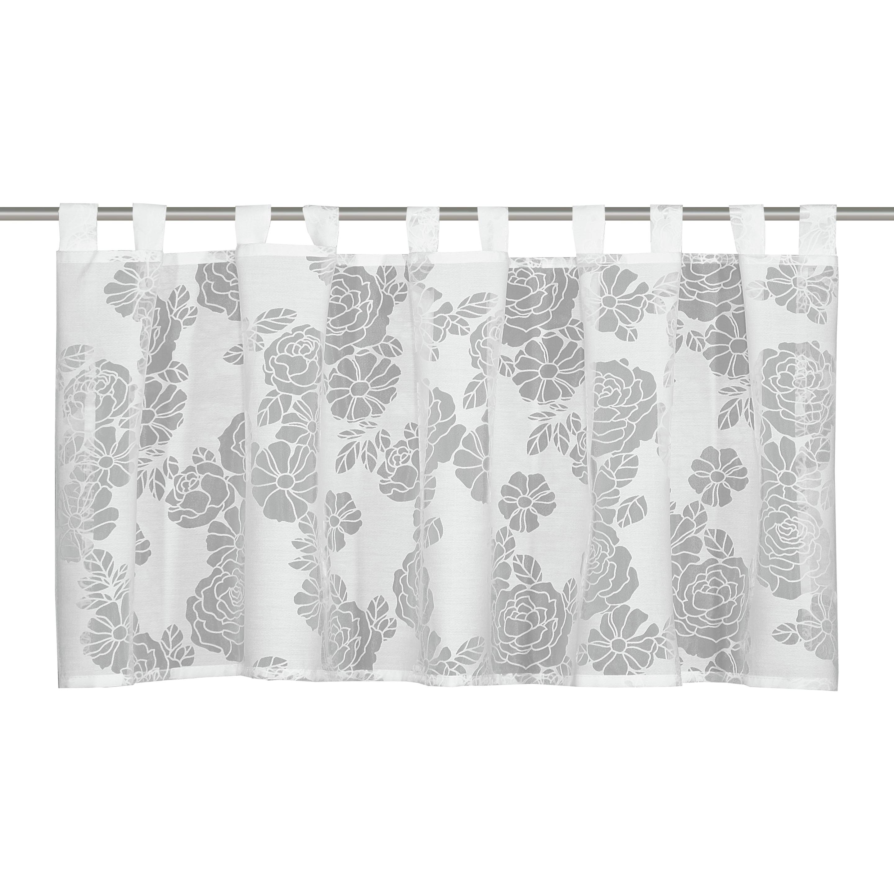 Sehlbach, Tenda, Bistrogardine Ausbrenner Blumen (45 x 140 cm)