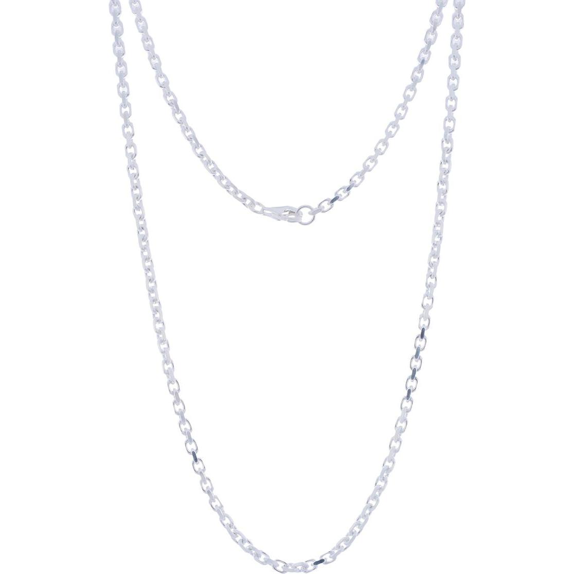 Luxxos, Halsschmuck, Ankerkette 1,45 mm aus 925 Sterling Silber, (925 Sterling Silber, 38 cm)