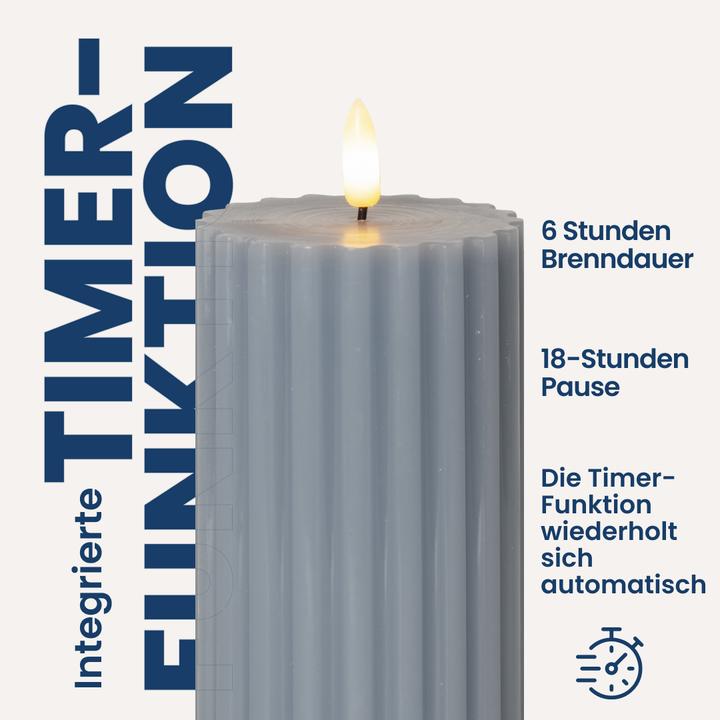 Actual product image Star Trading LED Pillar Candle Flame Stripe (1 x)