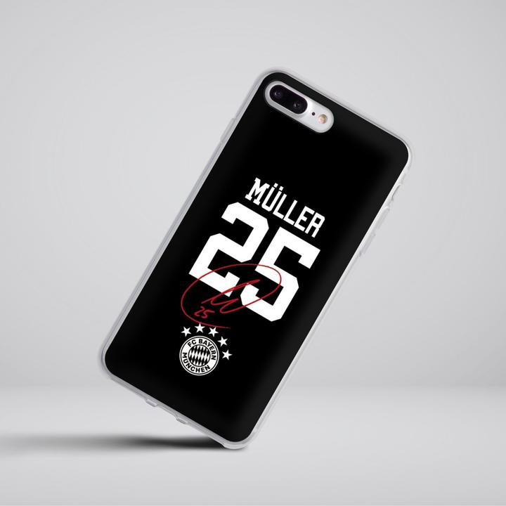 Produktbild DeinDesign Silikon Hülle für Apple iPhone 8 Plus Handyhülle Case Smartphone Schutzhülle FC Bayern München FCB (Apple iPhone 8 Plus)