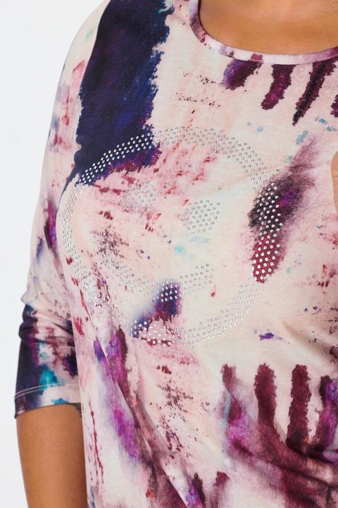 Produktbild Angel of Style T-Shirt, Straight Fit, Smiley, Batik-Muster (52)