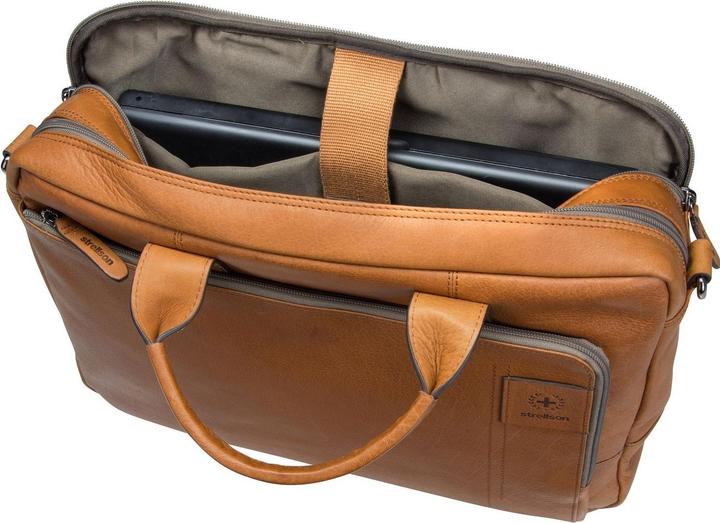 Immagine prodotto Strellson Cartella Hyde Park in pelle con scomparto per laptop da 39 cm