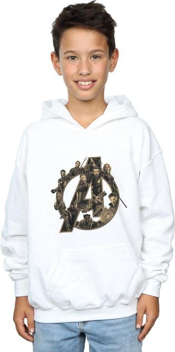 Immagine prodotto Avengers Infinity War Logo Felpa con Cappuccio Ragazzi (128)