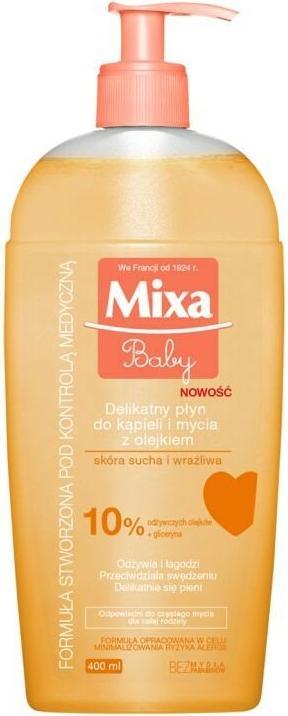 Actual product image Mixa Baby Gentle Bath And Wash Made Of Oil 400Ml