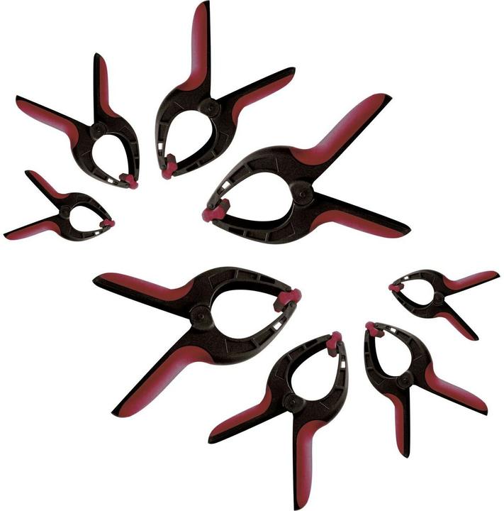 Kraftwerk 8-p. plastic spring clamp set (35 mm)