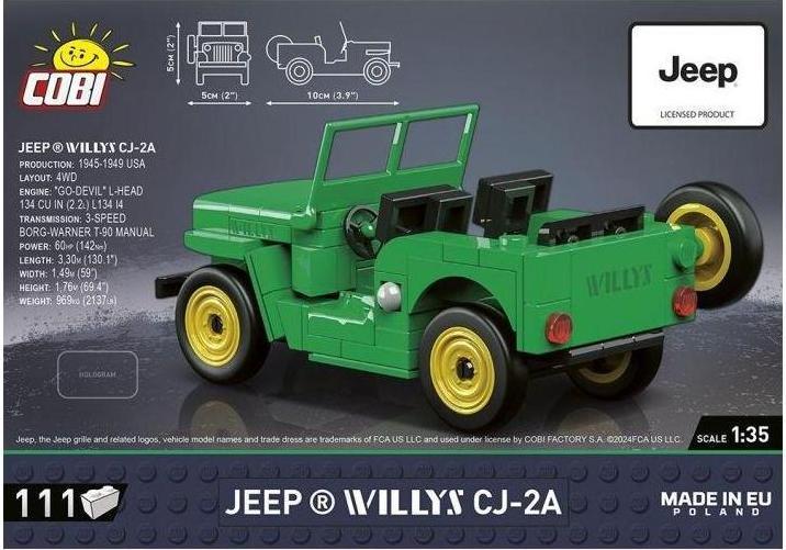 Image du produit Cobi Youngtimer Jeep Willys CJ-2A GR