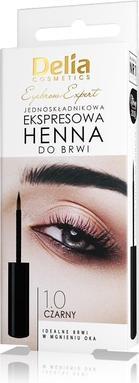 Produktbild Delia Cosmetics Eyebrow Expert Instant Eyebrow Tint Black mit Arganöl 6ml - 20 Anwendungen (6 ml)